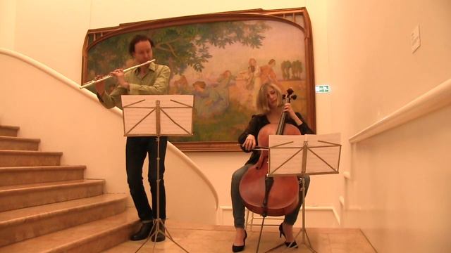 Exciting Allemande ! - Alemana Latina 1013 - Gaspar Hoyos, flute, Isabelle Le Boulanger, cello #bac смотреть онлайн