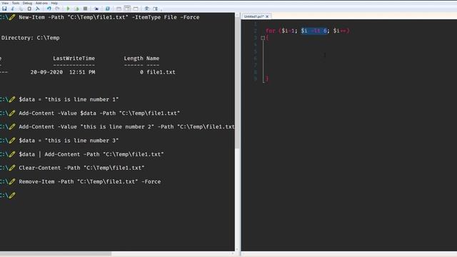 PowerShell - Working with Text Files смотреть онлайн
