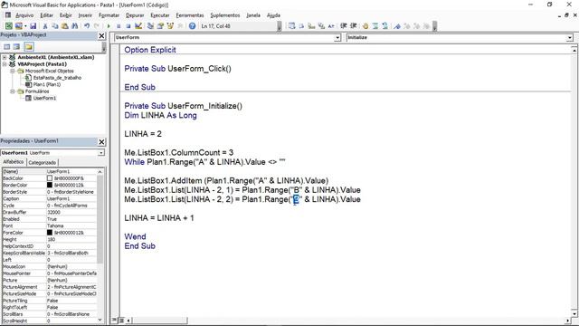 EXCEL VBA SOMA DE COLUNA DE LISTBOX смотреть онлайн