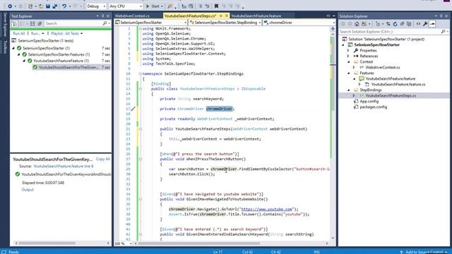 Specflow Tutorial on Context Sharing смотреть онлайн