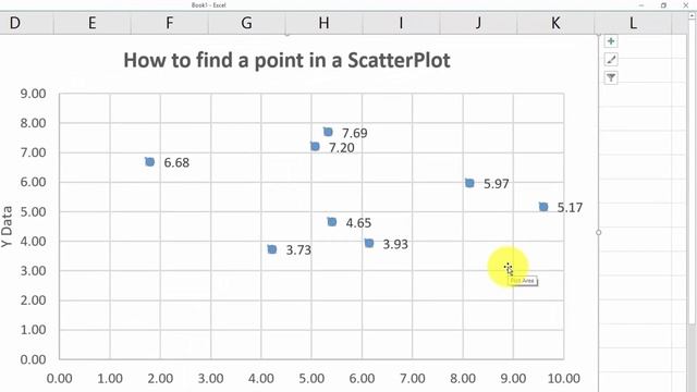 Excel: How to Identify a Point in a Scatter Plot смотреть онлайн