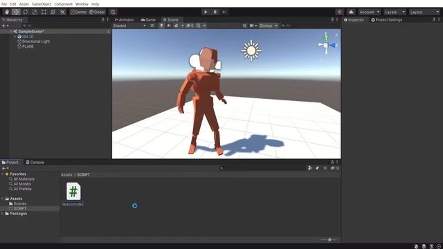 Создаём первый проект в Unity| Unity3d, Blender