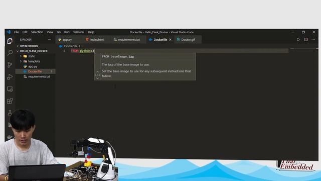 เริ่มต้นการทำเว็บ Python flask with Docker กัน !!! смотреть онлайн