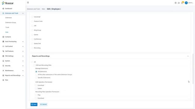 User Role | Granular Permission Control on Yeastar P-Series PBX System (2021) смотреть онлайн