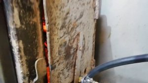 !БЕЗОПАСНАЯ! Печь на Отработке! Маслофорсунка с АЛИ.  Первый запуск.