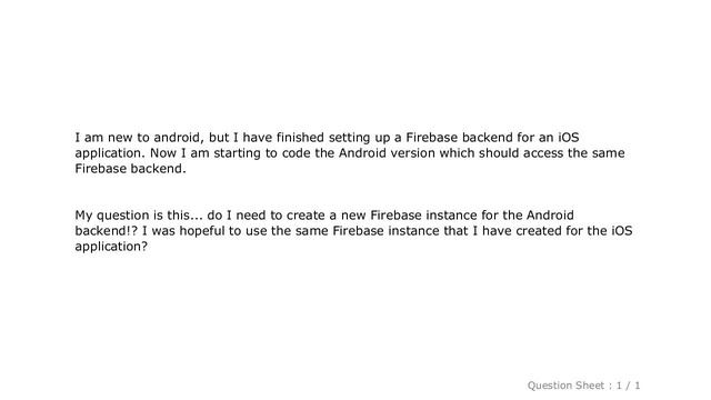 iOS : Same Firebase Instance for iOS and Android app смотреть онлайн