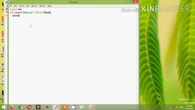 Read and Write in CSV file in python смотреть онлайн