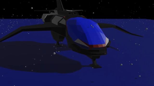 Blender Spaceship посадка+частицы смотреть онлайн