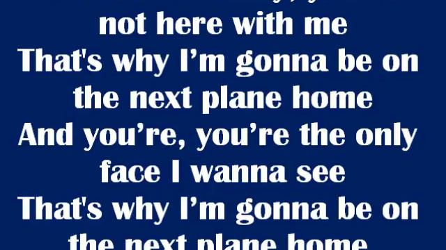 Next Plane Home - Daniel Powter Lyrics смотреть онлайн