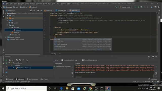 4. Filters (Servlets) Example using IntelliJ and Tomcat смотреть онлайн