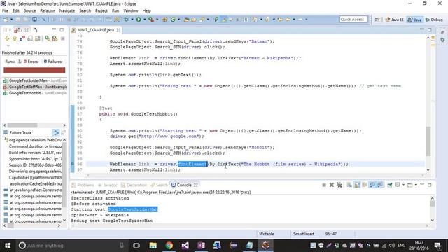 JUnit Selenium example hands on смотреть онлайн