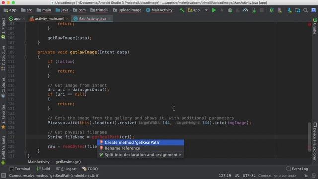 Android Studio 3 - Upload Images смотреть онлайн
