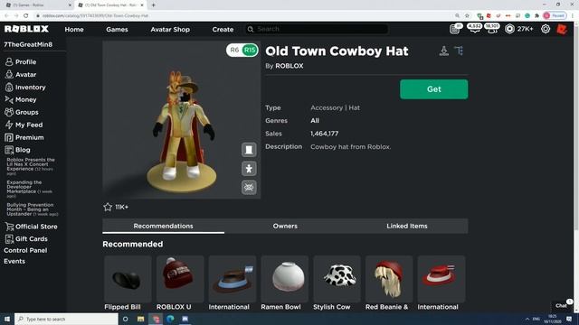 How To Get The Old Town Cowboy Hat HURRY UP ROBLOX FREE AVATAR COLLECTIBLE ITEM No Promo Codes Hack смотреть онлайн