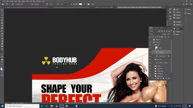 Health and Fitness Gym Premium Flyer Design PSD Free Download смотреть онлайн