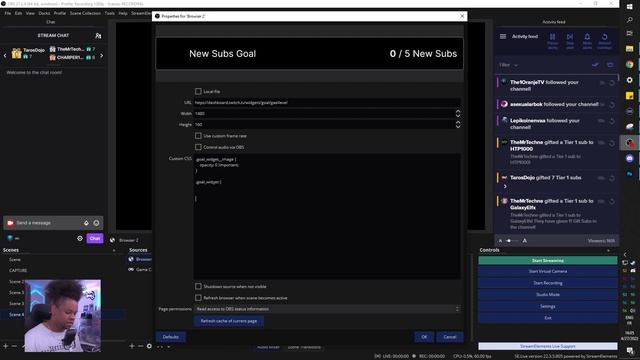 Twitch's SUB GOAL BAR and How to Customize it in OBS STUDIO Tutorial смотреть онлайн