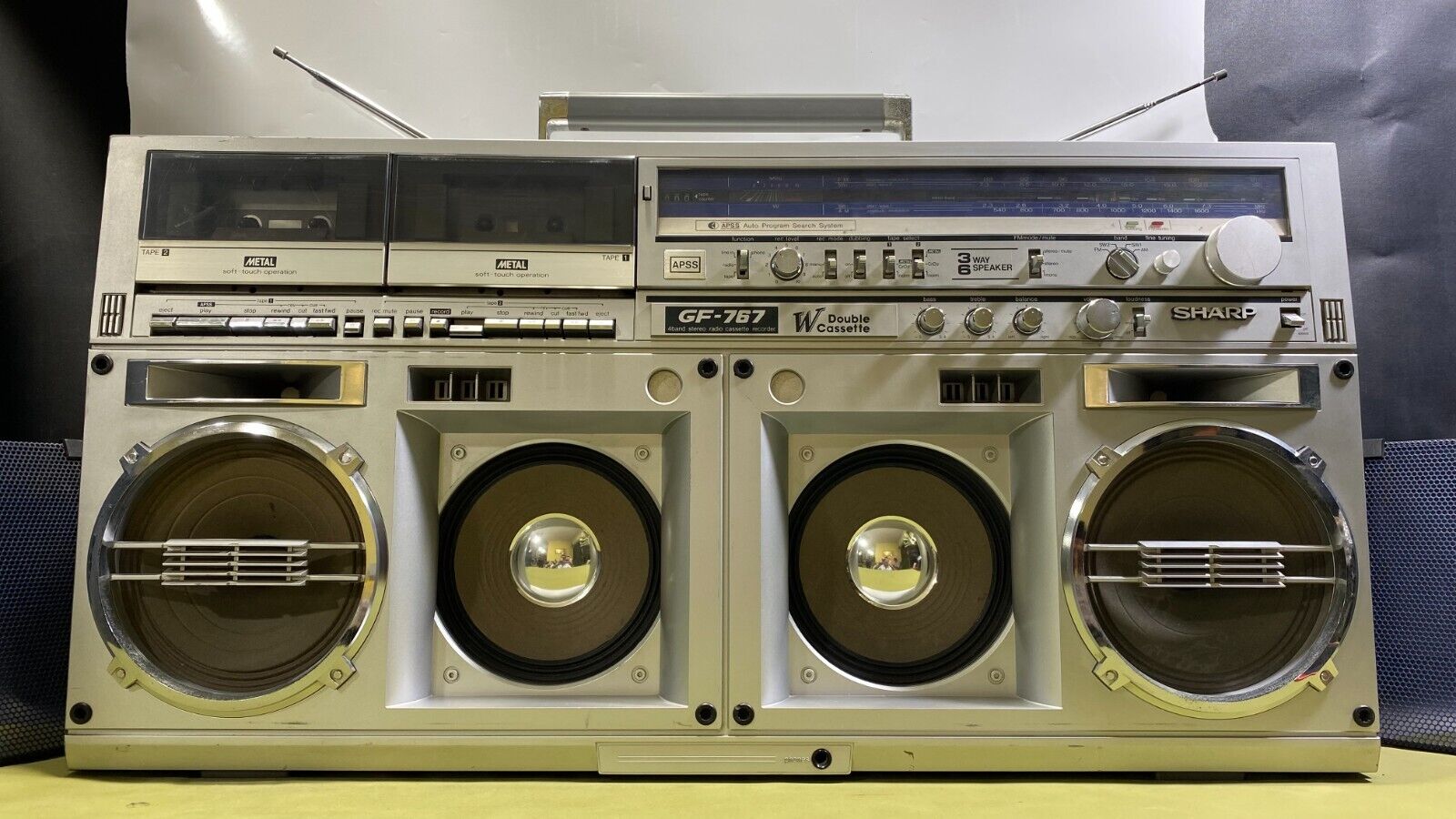 Sharp Gf-767 Boombox Ghetto Blaster Vintage--1981 ГОД -ЯПОНИЯ