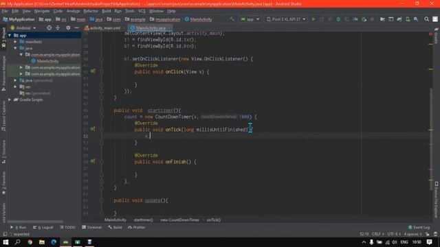 ?Android Studio Part 16 : Countdown Timer (Type 1:00) смотреть онлайн