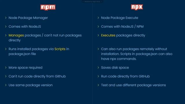 NPM vs NPX смотреть онлайн