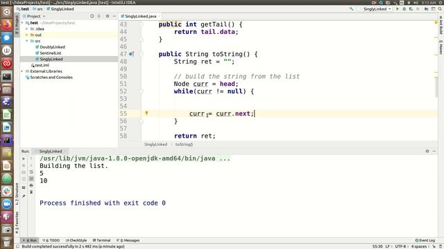Singly-Linked List смотреть онлайн