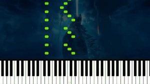 GODZILLA´S THEME - EASY Piano Tutorial