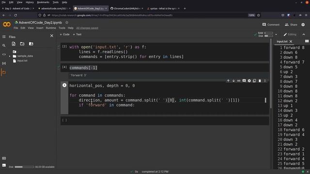 ASMR Coding: Solving Python Puzzles (Advent of Code 21 - Day 2) смотреть онлайн