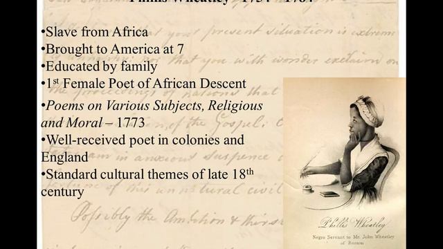Phillis Wheatley - Poetry смотреть онлайн