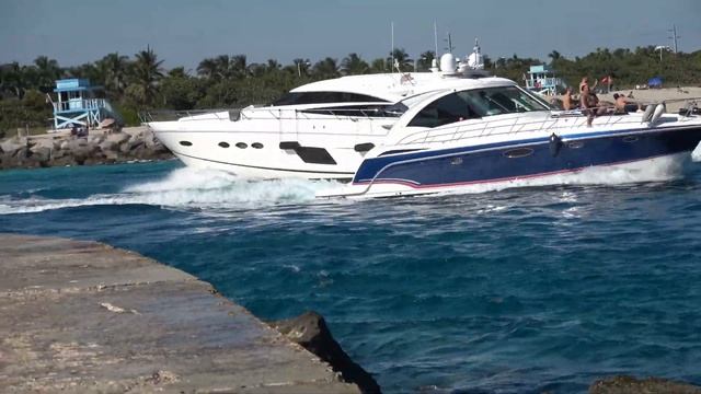 Haulover Beach Inlet - Compilation Of Yachts At Famous Haulover Beach On  Saturday. 4k