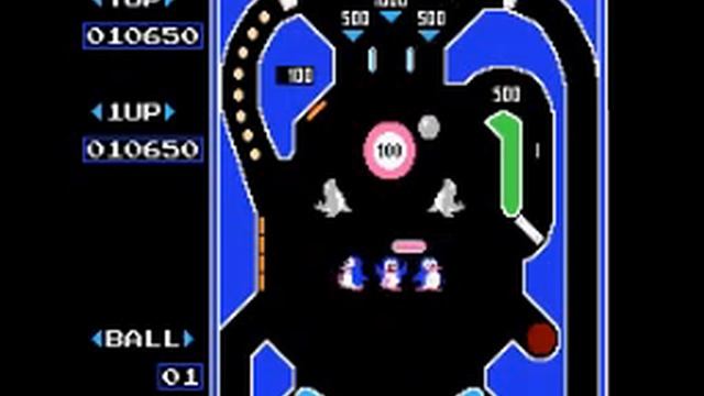 PIN BALL NES Gameplay смотреть онлайн