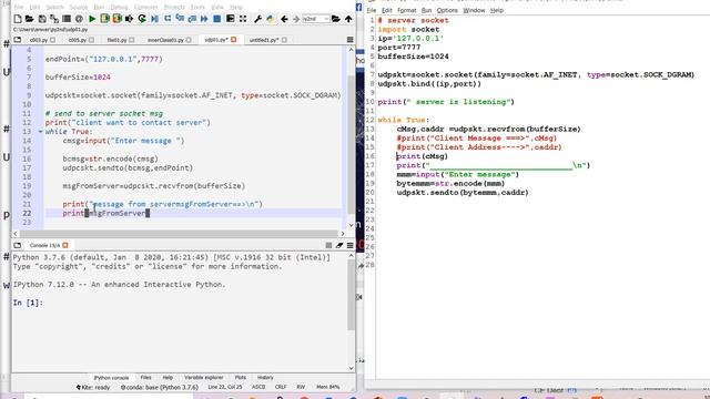 python introduction to udp socket 02 смотреть онлайн