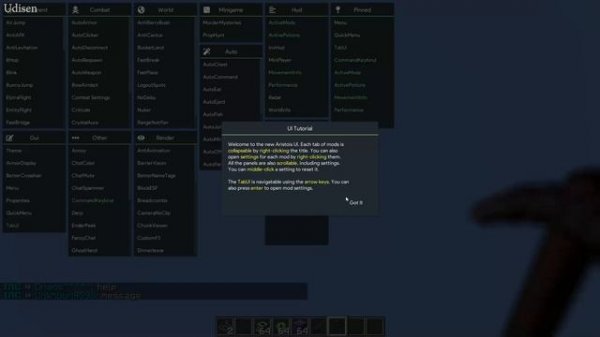 How to get Cheats for Minecraft 1.18.2 - download install Aristois cheat client 1.18.2, 1.18.1, 1.1