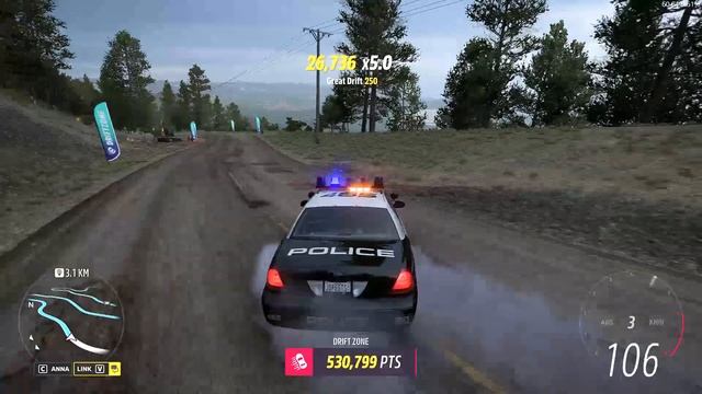 Forza Horizon 5, Drift Zone on Ford Crown Victoria смотреть онлайн