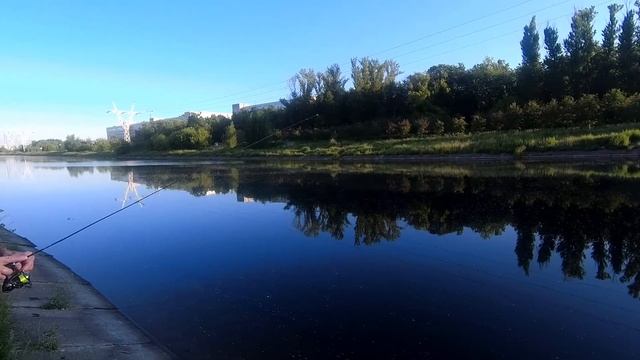 Рыбалка на отводном канале. Южное Тушино. 14.06.2021 смотреть онлайн