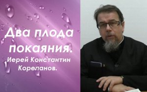 У кого это есть, тот принес плоды покаяния. Иерей Константин Корепанов.