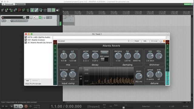 JSFX: Atlantis Reverb смотреть онлайн