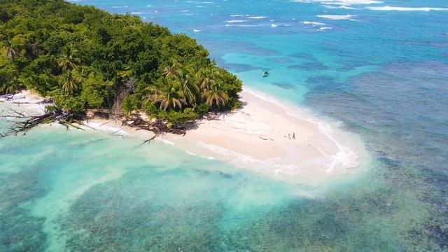 Island Getaway: 3 Hours of Amazing Drone Footage & Relaxing Ocean Sounds (4K Background Video) смотреть онлайн