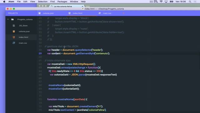 Esercizio pratico con Ajax e JSON #5 смотреть онлайн