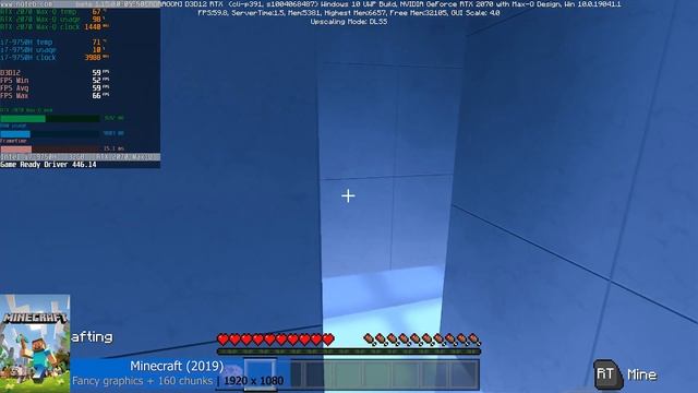 Lenovo Legion Y740-15 - Minecraft benchmark test (Intel 9750H, Nvidia RTX 2070 Max-Q) смотреть онлайн