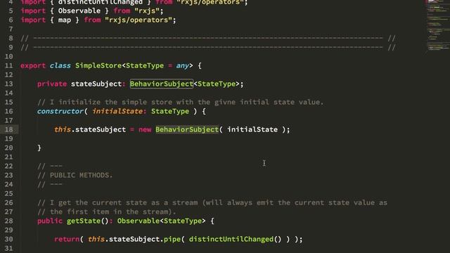 Creating A Simple setState() Store Using An RxJS BehaviorSubject In Angular 6.1.10 смотреть онлайн