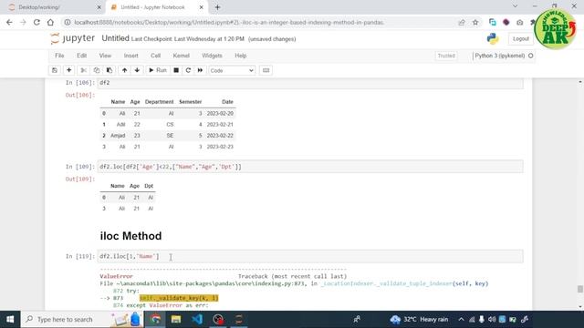 how to use loc and iloc in python pandas | loc vs iloc | pandas tutorials | #pandas #python #data смотреть онлайн