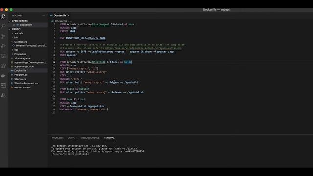 Dotnetcore Docker WebAPI Tutorial | How to Create A DotnetCore Docker WebAPI | Step by Step Tutoria смотреть онлайн