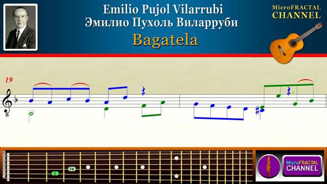 Emilio Pujol Bagatela Guitar | Эмилио Пухоль Багатела Гитара смотреть онлайн