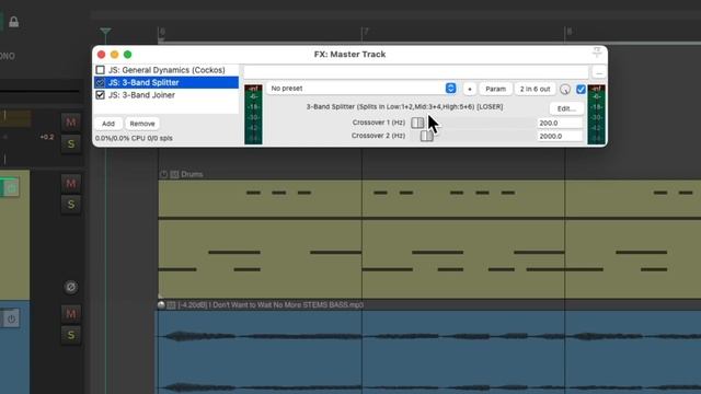 General Dynamics - Multiband Compressor in REAPER смотреть онлайн