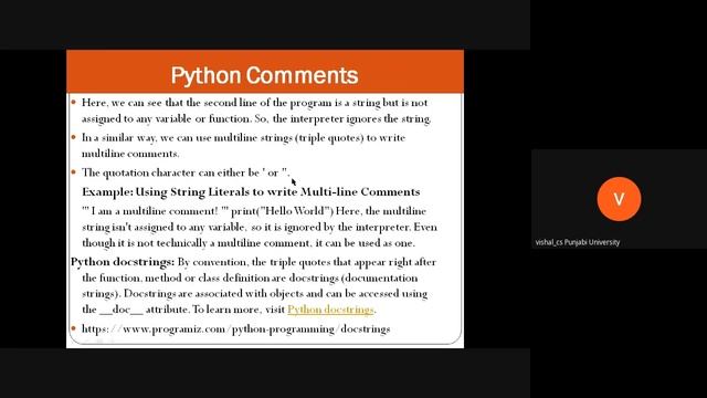 Python Statements,Comments,Variables,Constants,Literals смотреть онлайн