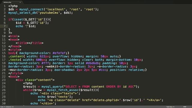 Aula de PHP & MYSQL - DELETE - Curso Basico de CMS - 5/6 смотреть онлайн