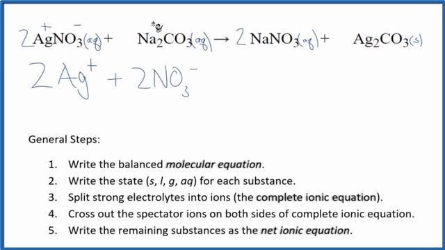 How to Write the Net Ionic Equation for AgNO3 + Na2CO3 = NaNO3 + Ag2CO3 смотреть онлайн