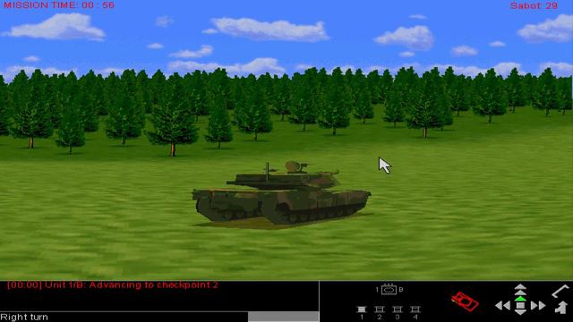 Steel Beasts (2000) on Windows 95 with DOSBox-Pure (RetroArch Win64) смотреть онлайн