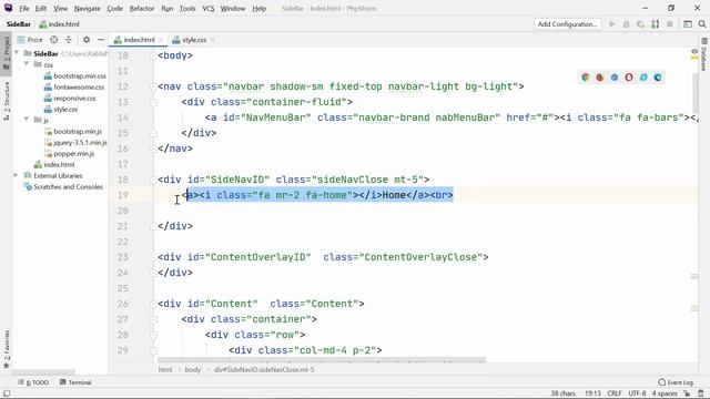সহজেই বানাই Side Navigation Menu | Using Bootstrap 5 & jQuery । Part 05 смотреть онлайн