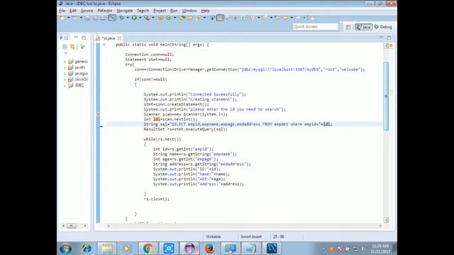 Java Tutorial in Tamil-51:JDBC Search Query смотреть онлайн
