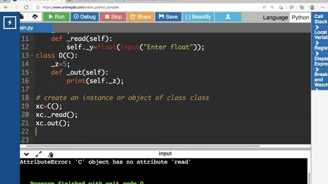 python Inheritance chain of inheritance 01 смотреть онлайн