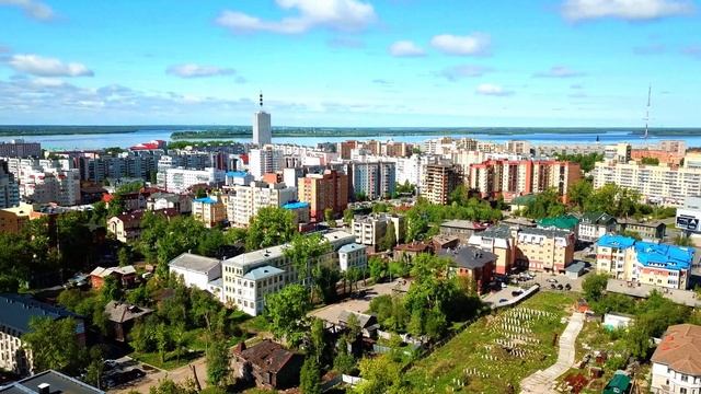 4K. Центр города. Архангельск. Архангельская область. смотреть онлайн
